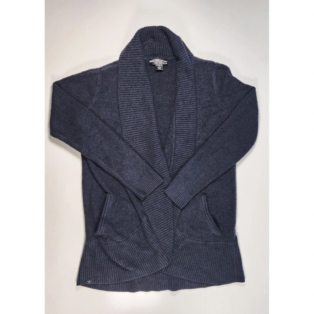 Barefoot Dreams Women's CozyChic Lite Shawl Cardigan‎ Lounge Minimalist Size M